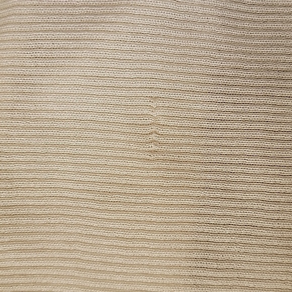 Lafayette 148 New York Finespun Voile Ivory Ribbed Crewneck Shell Tank Size 3X - Picture 6 of 7